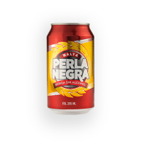 Malta Perla Negra, 24 latas de 355 ml, Sin Alcohol