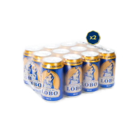 Cerveza Cabeza de Lobo, 24 latas de 355ml, ALC 3.6% VOL