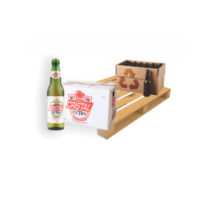 Pallets Cerveza Cristal Extra Botella con Retorno de Vacio