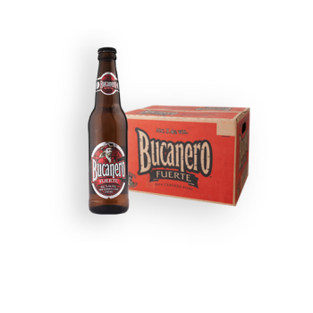 Cerveza Bucanero, 24 botellas de 350ml, ALC 5.4% VOL