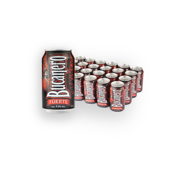 Cerveza Bucanero, 24 latas de 355ml, ALC 5.4% VOL