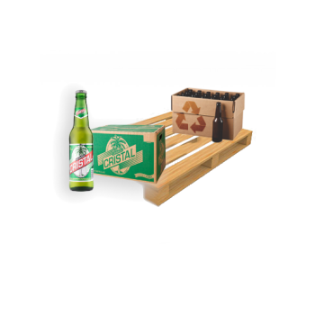Pallets Cerveza Cristal Botella con Retorno de Vacío - Recogida en Sucursales
