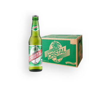 Cerveza Cristal, 24 botellas de 350ml, ALC 4.9% VOL