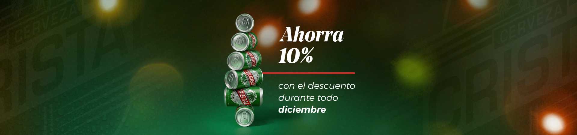 Cerveza Cristal descuento